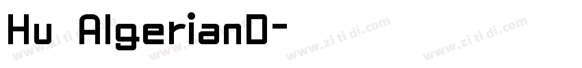Hu AlgerianD字体转换